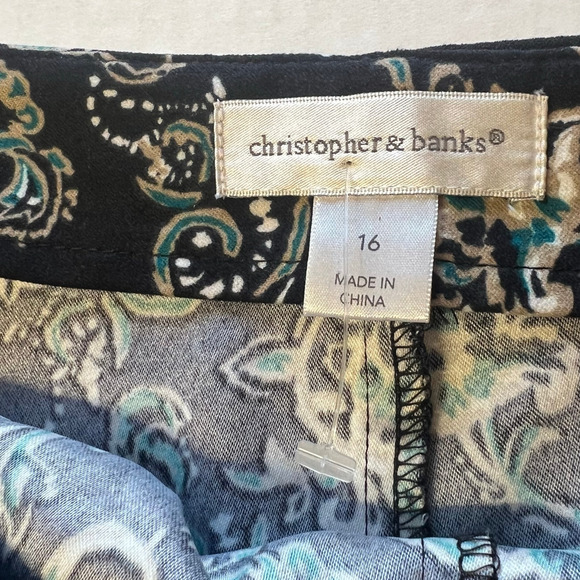 Christopher & Banks Womens Floral Midi Panel Skirt Size 14 - Picture 6 of 8